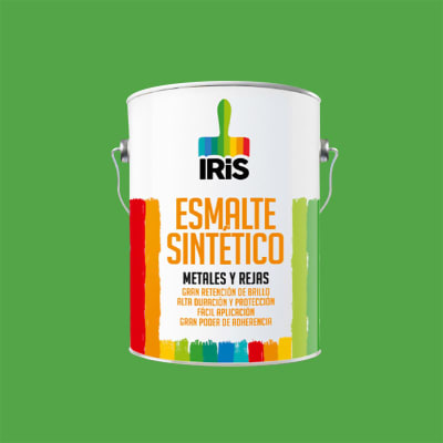 PINTURA ESMALTE SINTETICO COLOR VERDE TROPICAL 1GL MARCA IRIS1