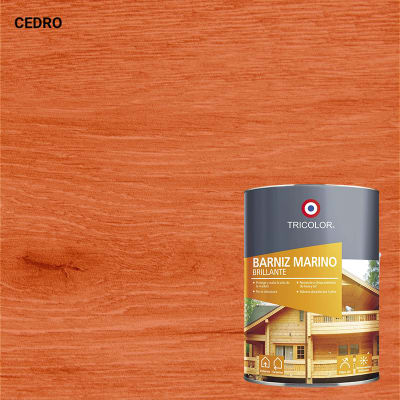 BARNIZ MARINO BRILLANTE TRICOLOR CEDRO 1/4 GL 87217631031