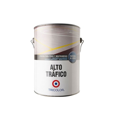 PINTURA ALTOTRAFICO BASE DE AGUA COLOR BLANCO 1GL MARCA TRICOLOR1