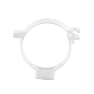 ABRAZADERA PVC BLANCO PARA TUBO BAJADA1