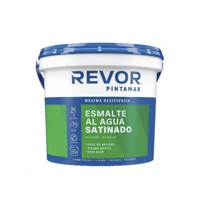 ESMALTE AL AGUA SATINADO PINTAMAX REVOR BASE B 5GL 96639845171