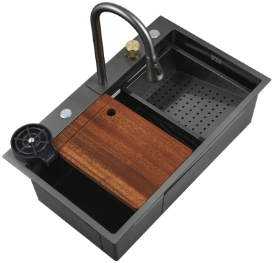 LAVA PLATO NEGRO INTELIGENTE MULTIFUNCIONAL 750X460X220MM AB7546D-A-P-1-N1