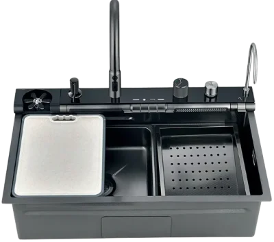 LAVA PLATO NEGRO 750X460X220MM AB7546D-A-P-3-N1