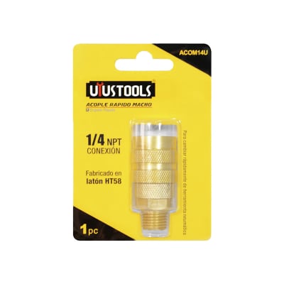 ACOPLE RAPIDO MACHO 1/4 NPT UYUSTOOLS ACOM14U2