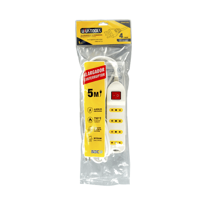 ALARGADOR C/INTERRUPTOR 4 TOMAS 5M UYUSTOOLS BLANCO1