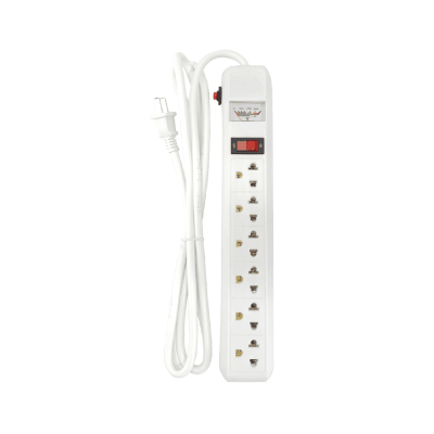 ALARGADOR 6 TOMAS CON INTERRUPTOR 1.8 MT COLOR BLANCO1
