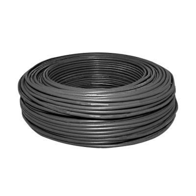 ALAMBRE DE COBRE AISLADO 2.5MM COLOR NEGRO ROLLO 100MTS1