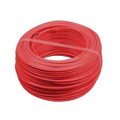 ALAMBRE DE COBRE AISLADO 4MM COLOR ROJO ROLLO 100 MTS1