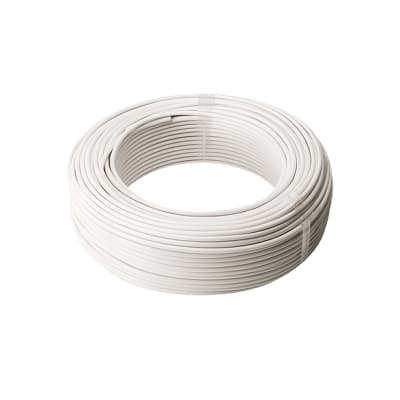 ALAMBRE DE COBRE AISLADO 6MM COLOR BLANCO ROLLO 100 MTS1