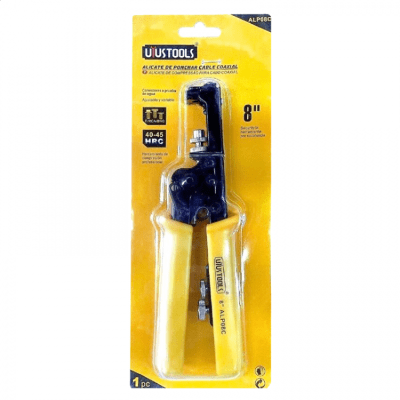ALICATE DE PONCHAR CABLE COAXIAL 8'' UYU ALP08C1