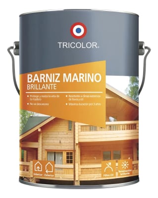 BARNIZ MARINO BRILLANTE TRICOLOR NOGAL 1/4 GL1