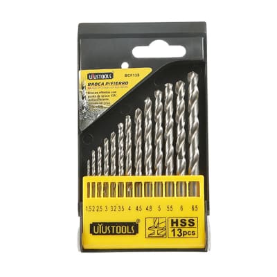 BROCA P/FIERRO 13PC-MM(1.5-6.5) HSS UYU BCF13S1