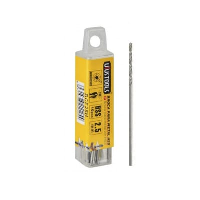 BROCA PARA METAL HSS 2.5MM SET 10UN UYU1
