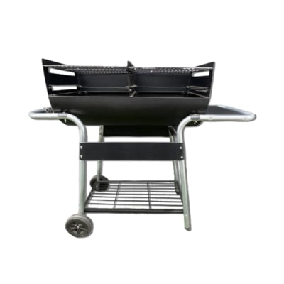 PARRILLA A CARBON C/RUEDAS 2 DIV 128X40X113CM MARCA:SAFARI1