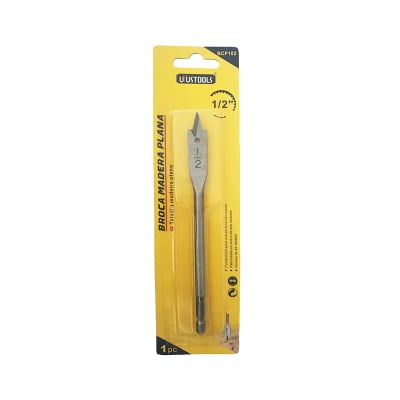 BROCA MADERA PLANA 1/2 (300UN) BCP1021