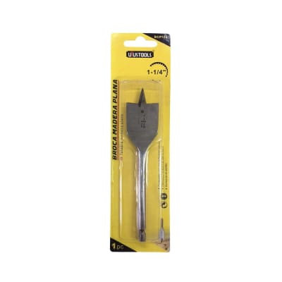 BROCA MADERA PLANA 1-1/4 (300UN) BCP1141