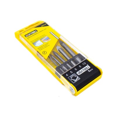 BROCA PARA CERAMICA / VIDRIO 5PCS (4-10MM) LISO1