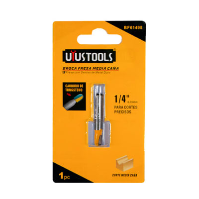 BROCA FRESA MEDIA CAÑA 1/4''-9.5MM UYUS BF614951