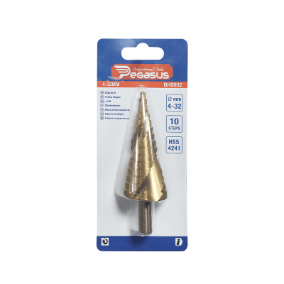 BROCA ESCALONADA INDUSTRIAL 4-32MM PEGASUS1