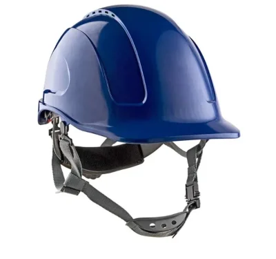 CASCO DE SEGURIDAD CON ARNÉS //AZUL// MARCA STEELPRO1