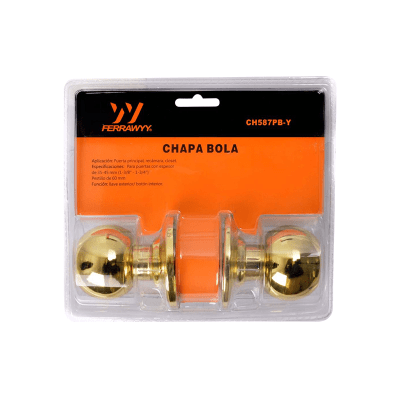 CHAPA DE BOLA PARA HABITACION 587PB1