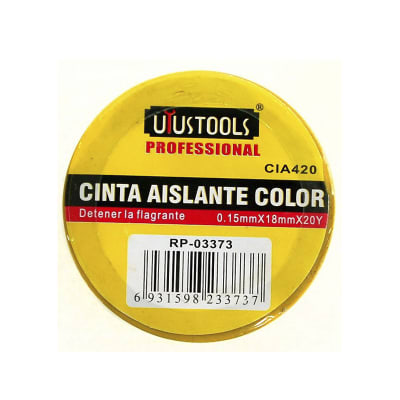 CINTA AISLANTE COLOR 0.15MM X 18MM X 20Y CIA4201
