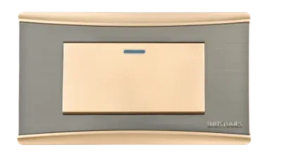 ME - CONMUTADOR EMPO.SIMPLE DORADO UYUS CMT101U1