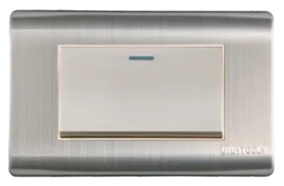 ME - CONMUTADOR EMPO.SIMPLE ACERO-INOX C/CURVA UYUS CMT501U1