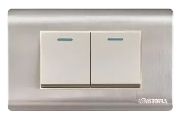 ME- CONMUTADOR EMPO. DOBLE 16A ACERO-INOX CURVA UYU1