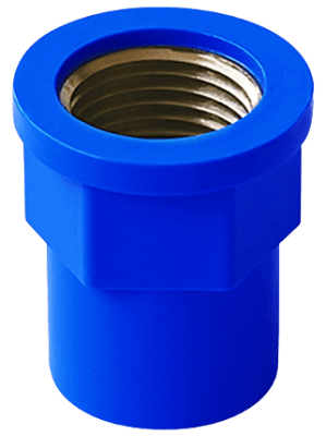 CONECTOR U-PVC ROSCA COBRE HEMBRA 20MMX1/2 FORZZA1