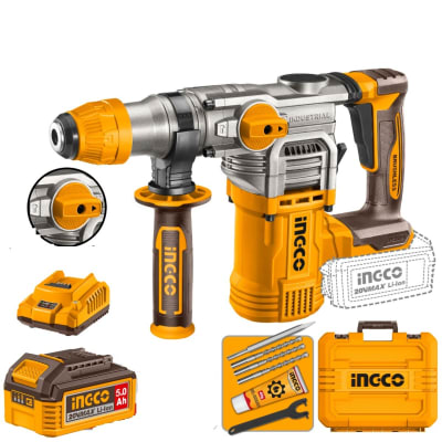 MARTILLO PERFORADOR INALAMBRICO 1350 N.M 2PCS CRHLI2028851