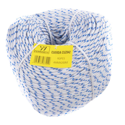 CUERDA FERRAWWY TRENZADA 16 4MMX200M HILOS BLANCO/AZUL1
