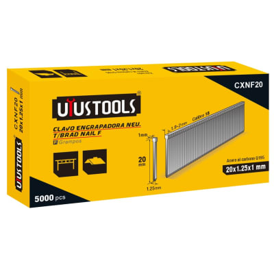 CLAVO ENGRAPADORA NEU. T/BRAD NAIL F-20MM 5000UN/SET UYU1