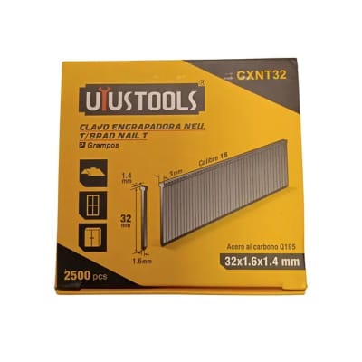 CLAVO ENGRAPADORA NEU. T/BRAD NAIL T-32MM 2500UN/SET UYU CXNT321