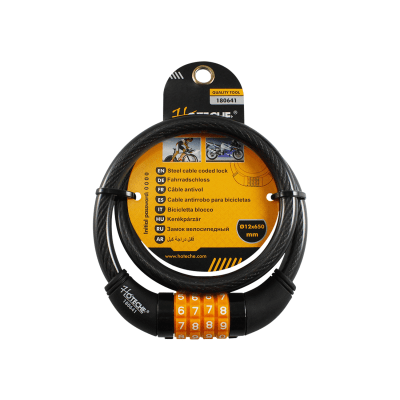 CADENA DE BLOQUEO CON CABLE ESPIRAL DE 60PCS HOTECHE1