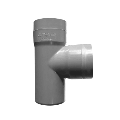 TEE PVC SAN D 75X75 GRIS1