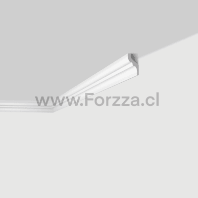 MOLDURA PARA CORNISA DE POLIESTIRENO F 35MMX35MMX2MTS1