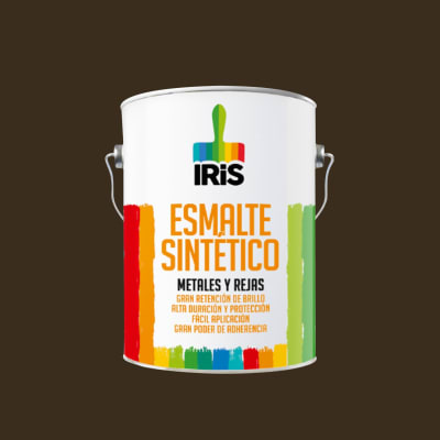 ESMALTE SINTETICO CAFE 1GL IRIS1
