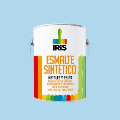PINTURA ESMALTE SINTETICO CELESTE SKY 1GL IRIS1