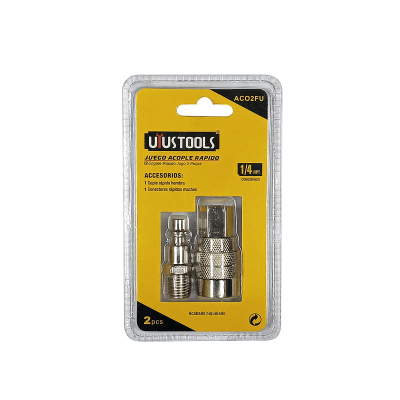 ACOPLAS RAPIDAS SET 2 PCS 1/4 NPT UYUTOOLS1