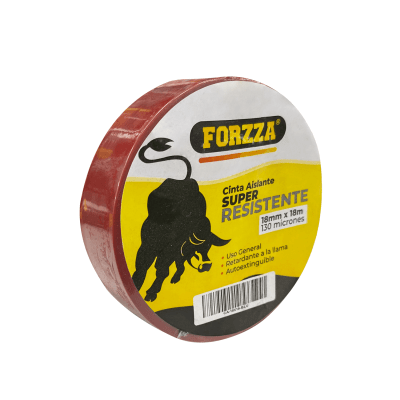 CINTA AISLANTE ELECTRICA TAPE ROJO 18MMX18M1