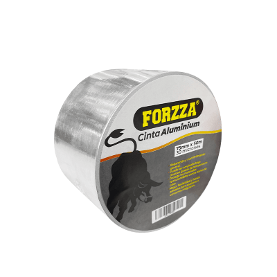 CINTA ALUMINO 75MMX50M / 40 MICRONES FORZZA1