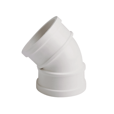 CODO 45° 75MMU-PVC SANITARIO BLANCO H-H FORZZA1