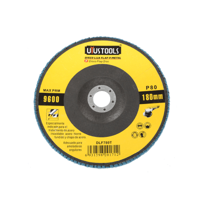 DISCO LIJA FLAP P/METAL 180MM #80 UYUSTOOLS1