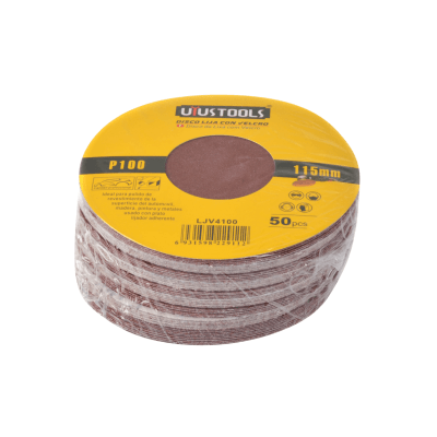 DISCO LIJA CON VELCRO SET 50 PCS 115M #100 UYUSTOOLS1