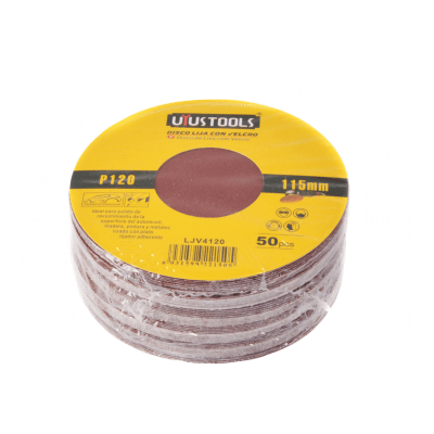 SET DE LIJAS 115MMM #120 50PCS UYUSTOOLS1