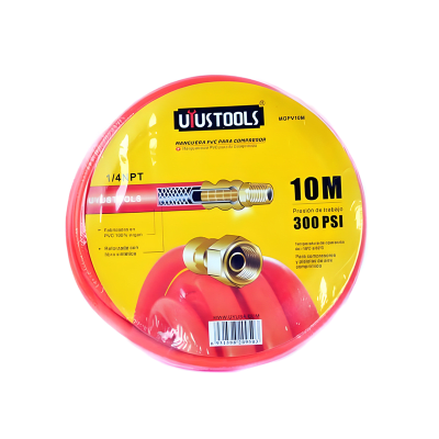 MANGUERA PVC COMPRESOR 10MX1/4 NPT M/UYUSTOOLS1