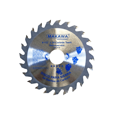 DISCO SIERRA MADERA? MARCA:MAKAWA? MODELO:MK-0170? TIPO:4.5 X7/8 X24T1