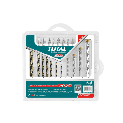 JUEGO PUNTAS DESTORNILLADOR TOTAL TACSDB19011