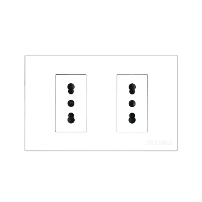 TOMACORRIENTE EMPO DOBLE 16A PC-BLANCA UYUSTOOLS2